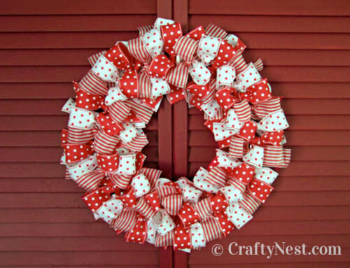 DIY easy ribbon wreath
